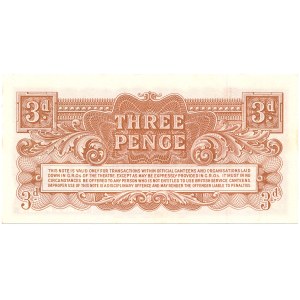 British Armed Forces - 3 Pence ND/1948 * PM16a * włókno
