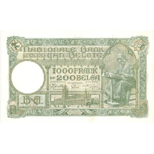 Belgium - 1000 Francs 1943 * P110