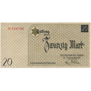 Ghetto Lodž - Litzmannstadt - 20. března 1940 * typ čitatele 1a