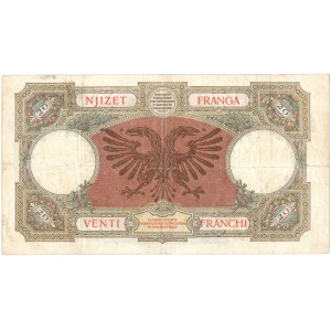 Albania - 20 Franga ND/1939 * P7 * Italian occupation.