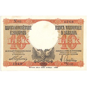 Albania - 10 Lek ND/1940 * P11 * Italian occupation.