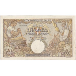 Serbia - 1000 Dinar 1942 * P32b