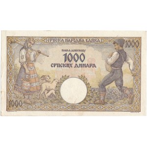 Serbia - 1000 Dinar 1942 * P32b