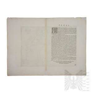 Abraham Ortelius [1527 - 1598], Martin Helwig [1516 - 1574] - Mapa Śląska Silesiae Typus Descriptus, 1561 r., z: Theatrum Orbis Terrarum, ok. 1592 r.