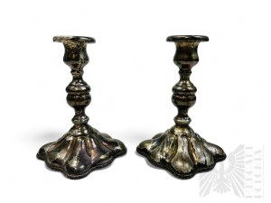 Norblin Warschau, 19. Jh. - Paar vergoldete Kerzenständer
