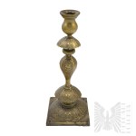 [JUDAICA] Jewish Shabbat Candlestick - Warsaw Production (Norblin?).