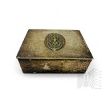 Norblin Warsaw, 20th c. - Plated Patriotic Casket with the Eagle in the Crown