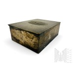 Norblin Warsaw, 20th c. - Plated Patriotic Casket with the Eagle in the Crown