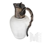Wolska Factory near Warsaw, 19th/20th century. - Crystal Jug/Carafe with Plated Handle and Spout.