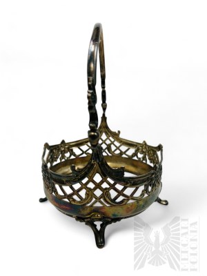 Fraget Warschau, 19./20. Jh. - Vergoldeter Jugendstilkorb für eine Zuckerdose