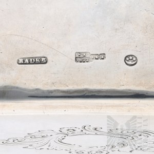 Emil Radke, Warszawa 1853 r. - Srebrna (0.875) Cukiernica Skrzynkowa