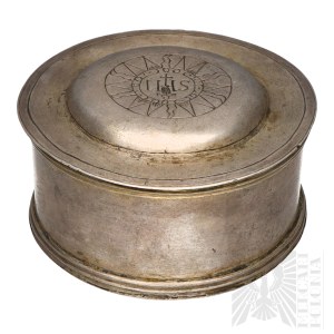 XVII-XVIII secolo, Polonia (?) Ciboria/Pyksis d'argento (Cracovia),