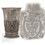 [RADZIWI£] Silver Cup with Trump Coat of Arms - Vienna 1804 (?).