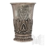 [RADZIWI£] Silver Cup with Trump Coat of Arms - Vienna 1804 (?).