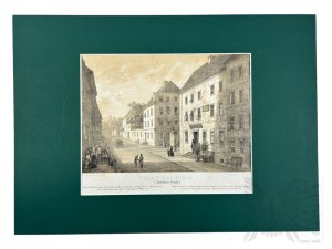 Napoleon ORDA (1807-1883), - Grafika Karta z Albumu Widoków Księstwa Poznańskiego i Prus Zachodnich: Toruń (Dom Mikołaja Kopernika)