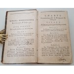 LAWBOOK No. 1-11, Volume I-II USTAWA KONSTYTUCYINA KRÓLESTWA POLSKIEGO, Warsaw 1815