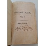 LAWBOOK No. 1-11, Volume I-II USTAWA KONSTYTUCYINA KRÓLESTWA POLSKIEGO, Warsaw 1815