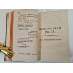 DZIENNIK PRAW nr 74-78, tom 22 [Polnisch und Russisch] Warschau 1838