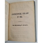 DZIENNIK PRAW nr. 164-165, vol. 54 [Polish and Russian], Warsaw 1860