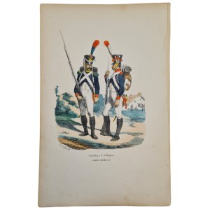 [VERNET] TIRAILLEUR et VOLTIGEUR Garde Imperiale/ Gunner and Voltaire of the Imperial Guard artwork.