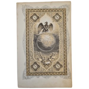 [VERNET] NAPOLEON / Title page of the History of the Emperor Napoleon - P.M. Laurent de L'Ardeche graphic design