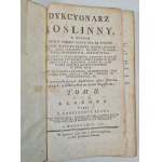 KLUK Krzysztof - DICTIONARY OF PLANTS volume I-III, Warsaw 1786-88 beautiful piece!