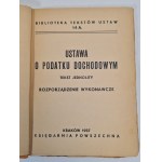 INCOME TAX LAW- Library of Law Texts 14 A unified text executive order, ed.1937