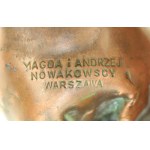 Figurka rycerza, metaloplastyka M.A. Nowakowscy, Warszawa l. 60. XX w. (122)
