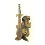 Figurka rycerza, metaloplastyka M.A. Nowakowscy, Warszawa l. 60. XX w. (122)