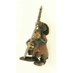 Figurka rycerza, metaloplastyka M.A. Nowakowscy, Warszawa l. 60. XX w. (122)