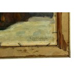 Mieczysław SERWIN-ORACKI (1912 - 1977), Krajina pri vode [Ujanowice], 1944, [20x26 cm] (354)