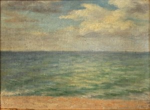 Soter JAXA-MAŁACHOWSKI (1867-1952), Brzeg morza, [19x28 cm] (611)
