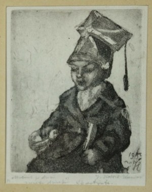 Jadwiga HABRIK-WIŚNIEWSKA (1887-1964), Chłopiec z szablą 1959, [17x13 cm] (614)