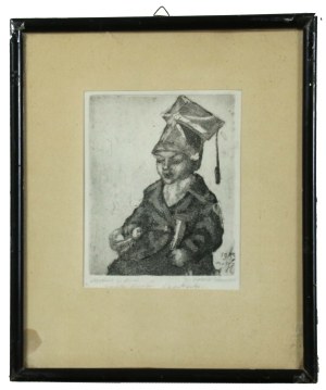 Jadwiga HABRIK-WIŚNIEWSKA (1887-1964), Chłopiec z szablą 1959, [17x13 cm] (614)