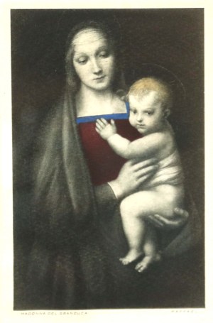 Madonna del Granduca wg obrazu Rafaela Santi, [14x9 cm] (617)