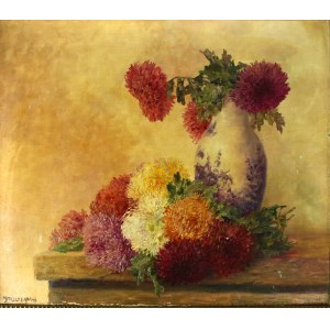 Max Theodor von STRECKENBACH, Chrysanthemums, [55x64 cm] (967)