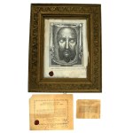 Image of Jesus from the shawl of St. Veronica, k. 19th century (128)