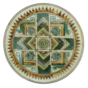 Talerz huculski, Pokucie, 1 poł. XX w. Kresy. (167)