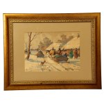 Adam SETKOWICZ (1879-1945), Winter sledding (523)