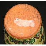 Dzbanek huculski z dwoma kubkami, Wierbiwcki(?), Pokucie, 2 ćw. XX w. (174)