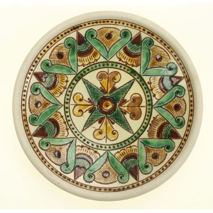 Mykhailo and Halyna TRUSHYK, Hutsul plate, Kosiv kon. 20th c. (176)