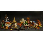 Set of toys from communist Poland l. 1950s/60s. Total of 50 pieces. (244)