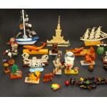 Set of toys from communist Poland l. 1950s/60s. Total of 50 pieces. (244)