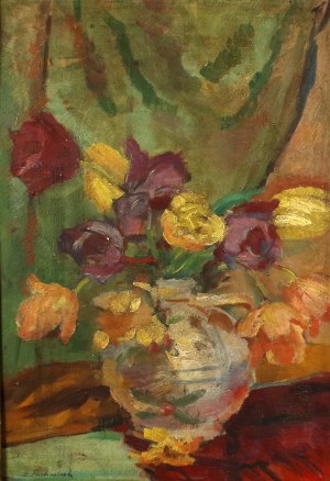 Zdzisław PRZEBINDOWSKI (1902-1986), Kwiaty w wazonie (342)