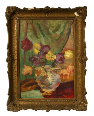 Zdzisław PRZEBINDOWSKI (1902-1986), Kwiaty w wazonie (342)