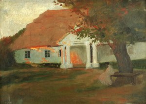 Zofia ALBINOWSKA (1886-1972), Przed dworkiem (517)