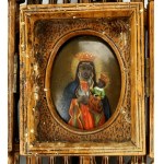 Domestic altarpiece, Our Lady of Czestochowa 1st half of 19th century (267)