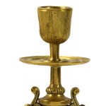 Pair of candlesticks. Gilded bronze. Karl Minter factory. Unlisted (938)