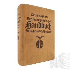 III Rzesza Ksiązka „Nationalsozialistisches Handbuch für Recht und Gesetz” Hans Frank 1935