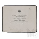 Nineteenth Century Mourning Hourglass of Albina Romashkanova Died in Stanislawow-The Second Half of the Nineteenth Century-Printed by E. Winiarz